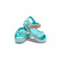 Детские Кроксы Сандалии Crocs Crocband Sandal Kids "Pool" (Голубой)