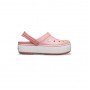 Женские Сабо Кроксы Crocs Platform "Blossom/White" (Розовый)