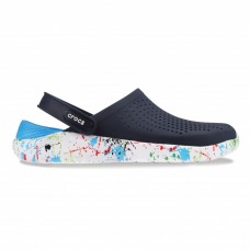Сабо Кроксы Crocs LiteRide™ Clog Navy/White Клякса Сабо Кроксы Crocs LiteRide™ Clog Navy/White Клякса