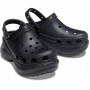 Женские Кроксы на платформе Crocs Classic Bae Clog "Black" (Черный)