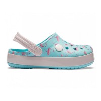 Дитячі Крокси Crocs Kids' Crocband Clog Multi-Graphic Blue