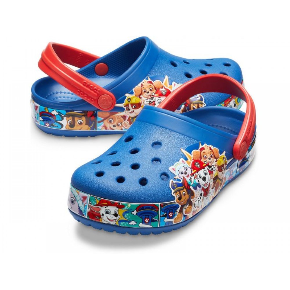 Детские Кроксы Crocs Kids' Crocband Clog Paw Patrol Blue