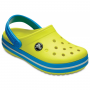 Детские Кроксы Crocs Kids' Crocband Kids Tennis Ball Green/Ocean