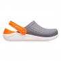 Детские Кроксы Crocs Kids’ LiteRide™ Clog Grey/Orange