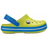 Детские Кроксы Crocs Kids' Crocband Kids Tennis Ball Green/Ocean