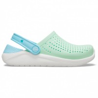 Дитячі крокси Crocs Literide Kids' Neo Mint/White