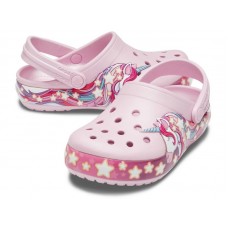 Детские Кроксы Crocs Kids' Crocband Clog Unicorn Pink