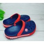 Детские кроксы Crocs Kids' Bayaband Clog "Bluе/Red" (Синий, Красный)