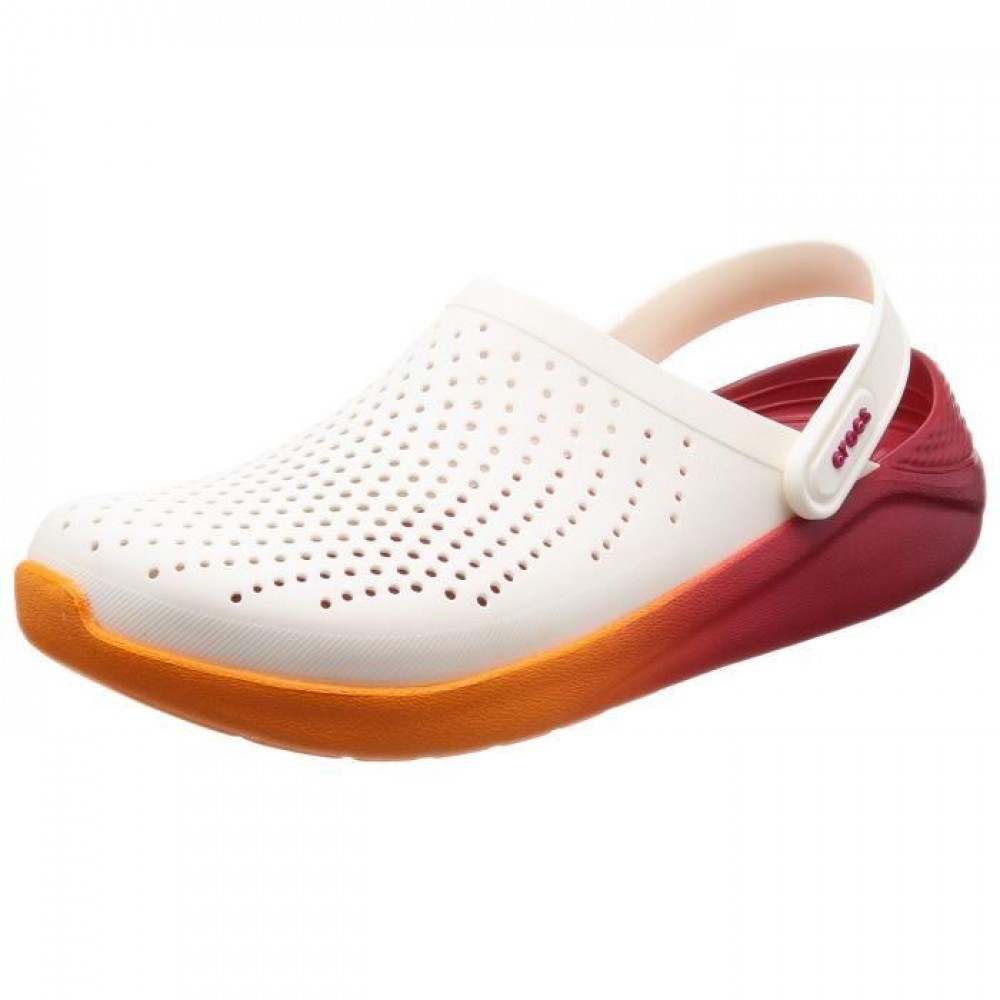 Мужские Кроксы Crocs LiteRide™ Clog White/Orange/Red