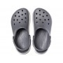 Кроксы на толстой подошве Crocs Crocband Full Force Clog Grey/White