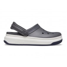 Мужские Кроксы на толстой подошве Crocs Crocband Full Force Clog Grey/White