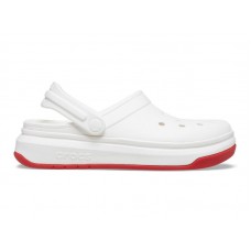 Кроксы на толстой подошве Crocs Crocband Full Force Clog White