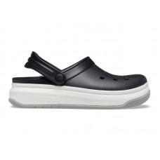 Кроксы на толстой подошве Crocs Crocband Full Force Clog Вlack/White