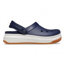 Кроксы на толстой подошве Crocs Crocband Full Force Clog Blue/White
