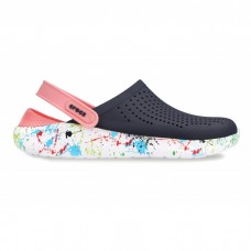 Женские Сабо Кроксы Crocs LiteRide™ Clog Navy/Melon с кляксой на подошве Женские Сабо Кроксы Crocs LiteRide™ Clog Navy/Melon с кляксой на подошве