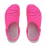 Женские Сабо Кроксы Crocs LiteRide™ Clog Pink/White Кляксы