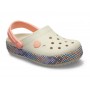 Женские Кроксы Crocs Crocband Gallery Clog White/Peach