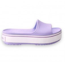 Женские Кроксы на платформе Crocs Crocband Platform Slide Lavander