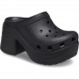 Женские Кроксы на платформе Crocs SIREN Clog Black