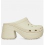 Жіночі Крокси на платформі Crocs SIREN Clog Bone