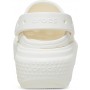 Женские Кроксы на платформе Crocs Stomp Clog White