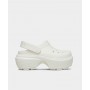 Женские Кроксы на платформе Crocs Stomp Clog White