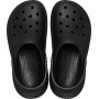 Женские Кроксы на платформе Crocs Stomp Clog Black