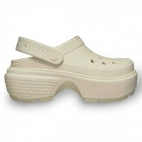 Жіночі Крокси на платформі Crocs Stomp Clog Bone