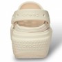 Женские Кроксы на платформе Crocs Stomp Clog Bone