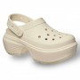 Женские Кроксы на платформе Crocs Stomp Clog Bone