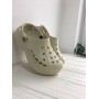 Женские Кроксы на Платформе Crocs Baya Platform Ivory