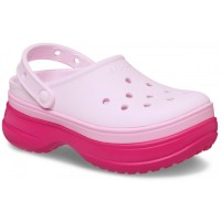 Крокси Crocs Classic Platform Stacked Clog Dragon Fruit
