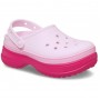 Крокси Crocs Classic Platform Stacked Clog Dragon Fruit