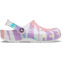 Жіночі крокси Класичні Crocs Classic Tie-Dye Graphic Clog Coral