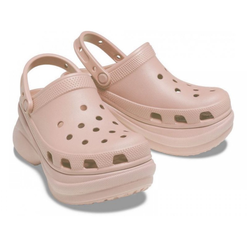 Женские Кроксы на платформе Crocs Classic Bae Clog Powdery