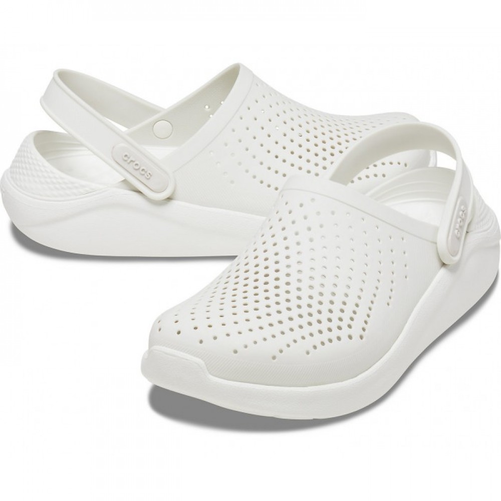 Сабо Кроксы Crocs LiteRide™ Clog Almost "White" (Белый)