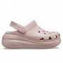 Женские кроксы Классические Сабо Crocs Crush Platform Shimmer Pink