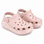 Жіночі крокси Класичні Сабо Crocs Crush Platform Shimmer Pink