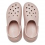Женские кроксы Классические Сабо Crocs Crush Platform Shimmer Pink