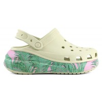 Женские кроксы Сабо Crocs Classic Crush Spring Break Vanilla/Multi 