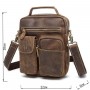 Сумка мужская Crazy horse Vintage 14692 Коричневая