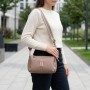 Оригінальна сумка через плече з натуральної шкіри Vintage 22289 Бежева