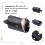 Класична шкіряна сумка з оригінальною плечовою лямкою Vintage 22405 Чорна