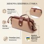 Жіночий шкіряний клатч із защіпкою для карток купюр та телефона Vintage 22423 Бежевий