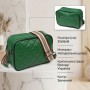 Жіноча шкіряна сумка крос боді для міста та щоденного використання Vintage 22113 Зелена