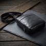 Чоловіча сумка Tony Perotti з натуральної шкіри Italico 6056G-15 (90352) Чорна