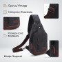 Сумка через плечо текстильная Vintage 20077 Черная