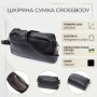 Жіноча сумка-клатч із м'якої натуральної шкіри Vintage 22375 Чорна