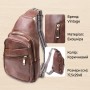 Модна жіноча сумка з однією лямкою через плече з екошкіри Vintage 22760 Коричневий