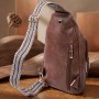 Модна жіноча сумка з однією лямкою через плече з екошкіри Vintage 22760 Коричневий